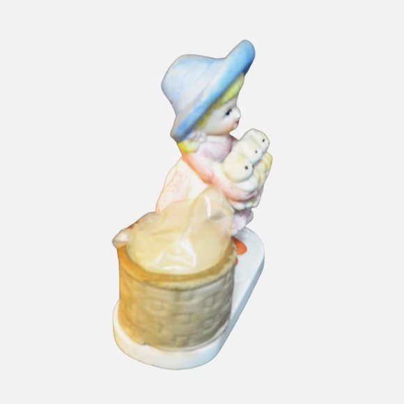 Set Of 2 Vintage Little Luvkins Figurines With Votive Candle Holders Taiwan - Picture 3 of 10